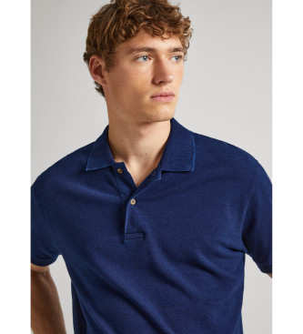 Pepe Jeans Niebieska koszulka polo Hudson