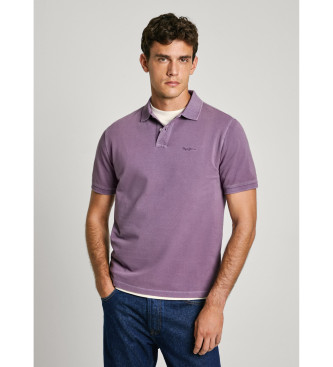 Pepe Jeans Neu Oliver GD fliederfarbenes Poloshirt