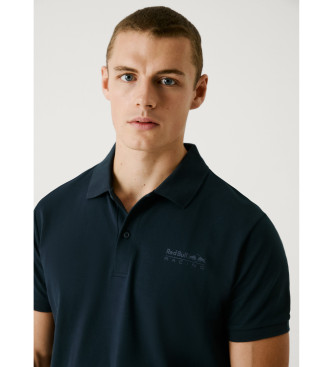 Red Bull Racing x Pepe Jeans Marinebl poloshirt med trykt ryg