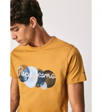 Pepe Jeans T-shirt Sacha moutarde