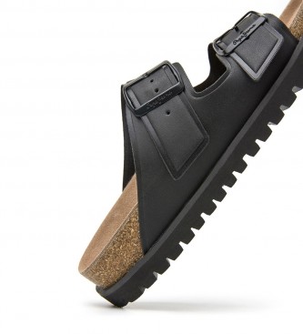 Pepe Jeans Anatomiska sandaler Basic Cork svart