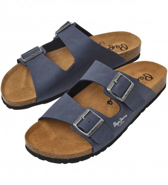Pepe Jeans Sandales anatomiques Double Chicago navy