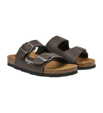 Pepe Jeans Sandalen Double Kansas bruin