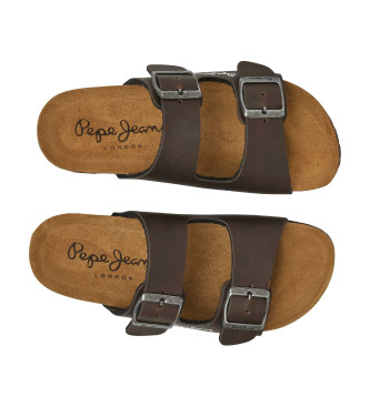 Pepe Jeans Sandalen Double Kansas bruin