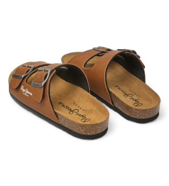 Pepe Jeans Sandali anatomici Double Kansas Marrone