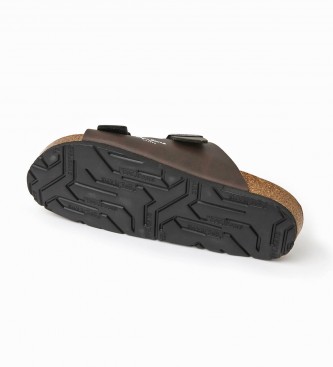 Pepe Jeans Anatomical sandals Double Kansas brown