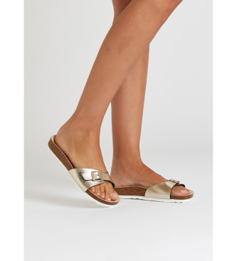 Pepe Jeans Anatomische Sandalen Oban Gold Metall