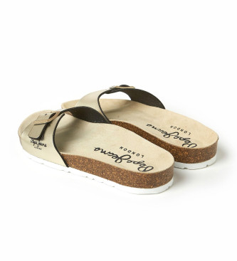 Pepe Jeans Anatomiska Oban-sandaler Guld Metall