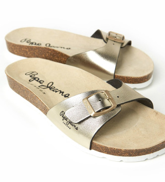 Pepe Jeans Anatomische Sandalen Oban Gold Metall