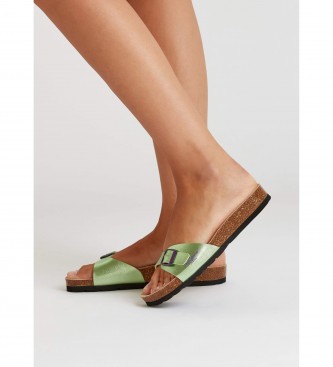 Pepe Jeans Anatomical Oban Metal groene sandalen