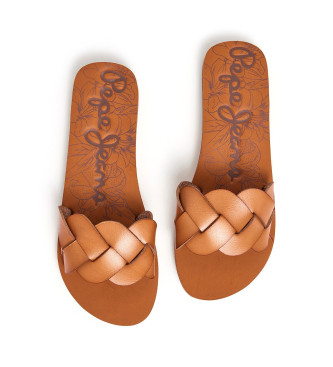 Pepe Jeans Brune Bali flettede sandaler