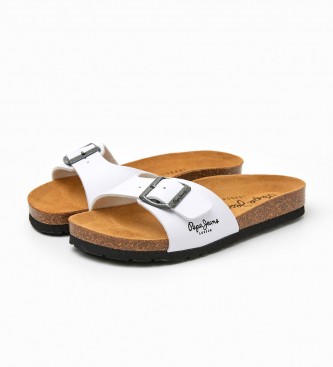 Pepe Jeans Sandali Bio Single Champion bianchi