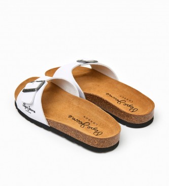 Pepe Jeans Sandali Bio Single Champion bianchi