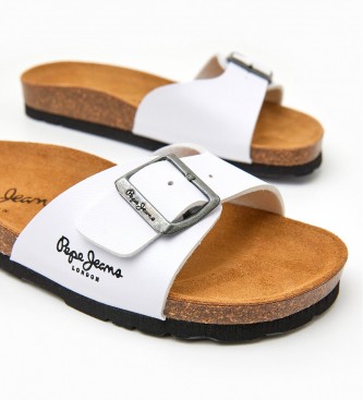 Pepe Jeans Sandali Bio Single Champion bianchi