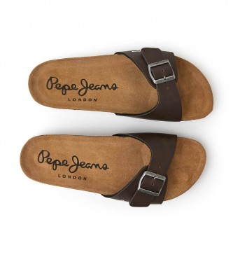 Pepe Jeans Sandals Bio Single Kansas brown