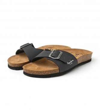 Pepe Jeans Sandales Bio Single Kansas noir