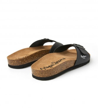 Pepe Jeans Sandales Bio Single Kansas noir