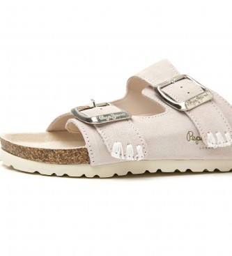 Pepe Jeans Nude Oban Etnic leather sandals