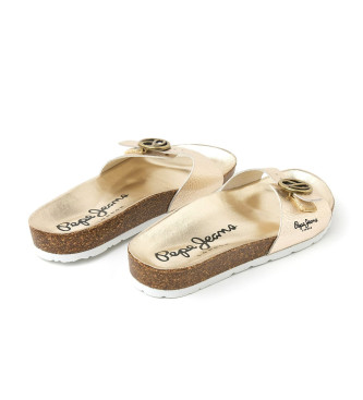 Pepe Jeans Oban Signature-sandaler i guld