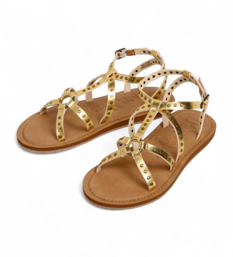 Pepe Jeans Gold Rio Studs Sandals