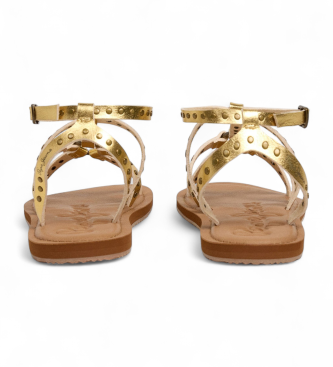 Pepe Jeans Gold Rio Studs Sandals