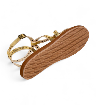 Pepe Jeans Gold Rio Studs Sandals