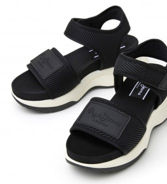 Pepe Jeans Sandales Venus Set noir -Hauteur du plateau 4,5cm