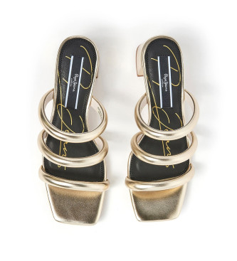 Pepe Jeans Sandals Zoe Witty gold -Heel height 6cm