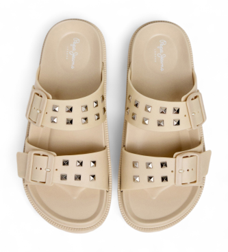 Pepe Jeans Off-white Ocean Studs Sandals