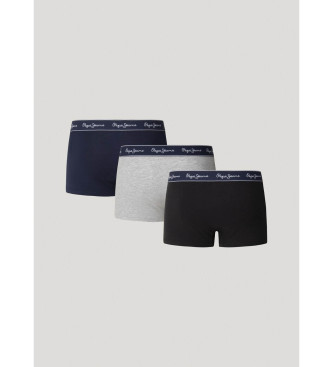Pepe Jeans Set 3 Boxer Grigio unito, nero