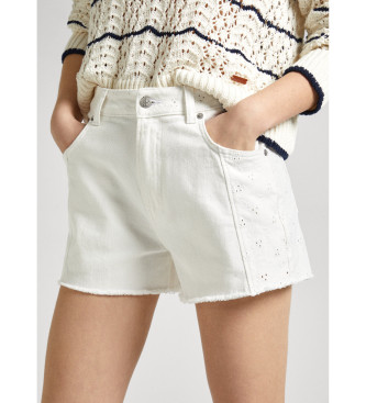 Pepe Jeans Short Anglaise blanc