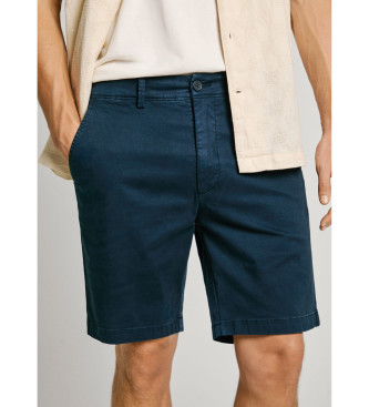 Pepe Jeans Navy stretch twill fabric chino shorts