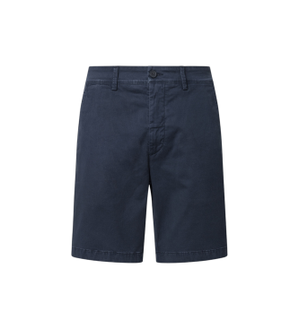 Pepe Jeans Navy stretch twill fabric chino shorts