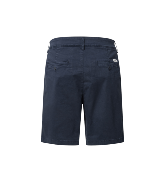 Pepe Jeans Navy stretch twill fabric chino shorts