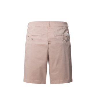 Pepe Jeans Pink stretch twill fabric chino shorts