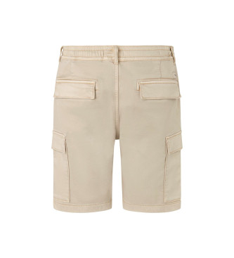 Pepe Jeans Gymdigo Cargo beige korte broek