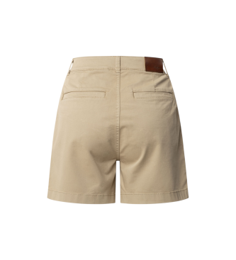 Pepe Jeans Kratke redne hlače Chino Vania beige