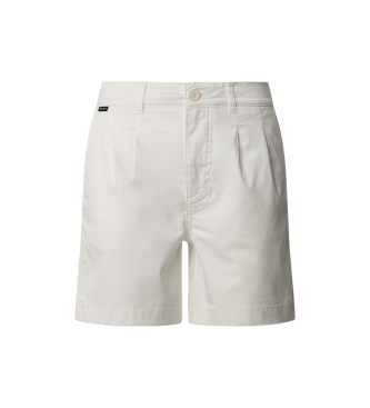 Pepe Jeans Kratke navadne hlače Chino Vania white