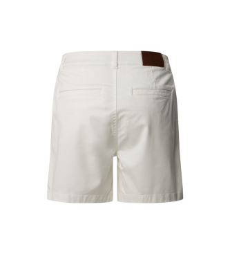 Pepe Jeans Kratke navadne hlače Chino Vania white