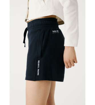 Red Bull Racing x Pepe Jeans Fleeceshorts mit verstellbarer Taille navy