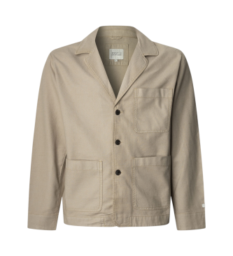 Pepe Jeans Sobrecamisa Aedus beige