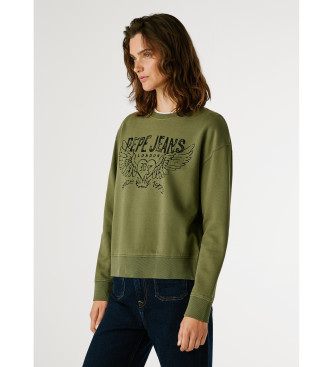 Pepe Jeans Mikina Beberly zelena