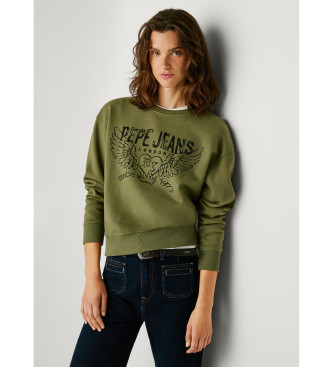 Pepe Jeans Mikina Beberly zelena