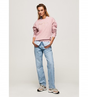 Pepe Jeans Camisola bordada a rosa