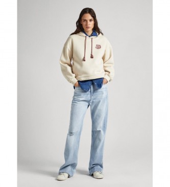 Pepe Jeans Beżowa bluza Cassandra