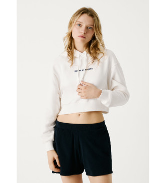 Pepe Jeans Sweat  capuche ajust blanc