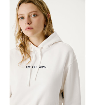 Pepe Jeans Fit cropped hoodie white