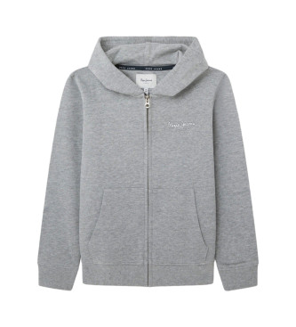 Pepe Jeans Sweatshirt Eddie Zip grey