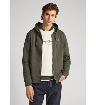 Pepe Jeans Sweatshirt Edward Zip verde