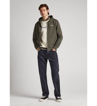 Pepe Jeans Sweatshirt Edward Zip verde